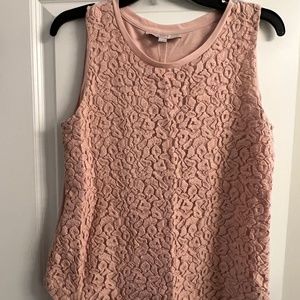 Loft pink tank top